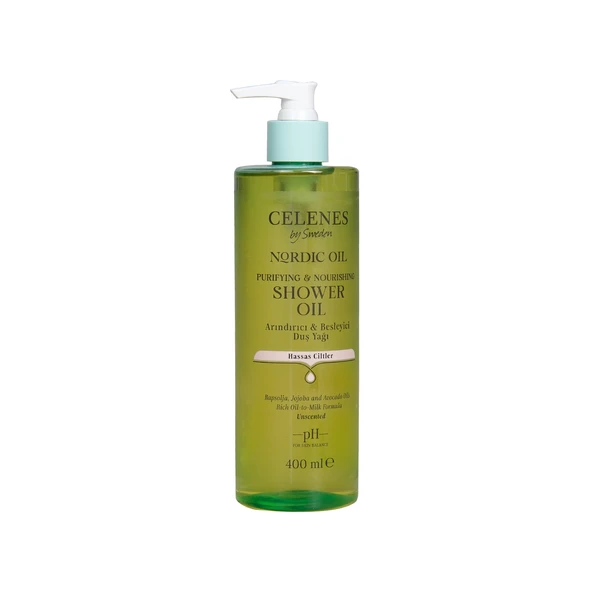 Celenes Nordıc Oıl Besleyici Duş Yağı Parfümsüz Hassas Ciltler 400Ml