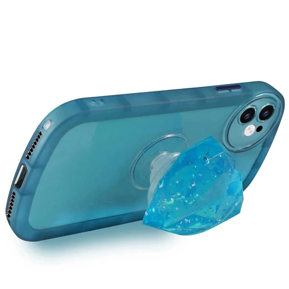Apple iPhone 12 Kılıf Kamera Korumalı Pop Soketli Renkli Zore Ofro Kapak - 3
