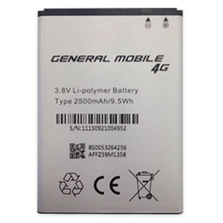 GENERAL MOBİLE DİSCOVERY 4G PİL BATARYA - Resim 2