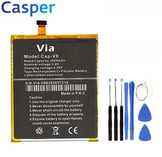 CASPER VİA V8 PİL BATARYA VE TAMİR SETİ - Resim 2