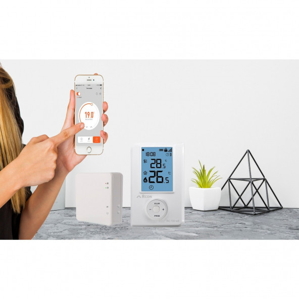 Rcon RC 700 Wifi Kablosuz Oda Termostatı - 3