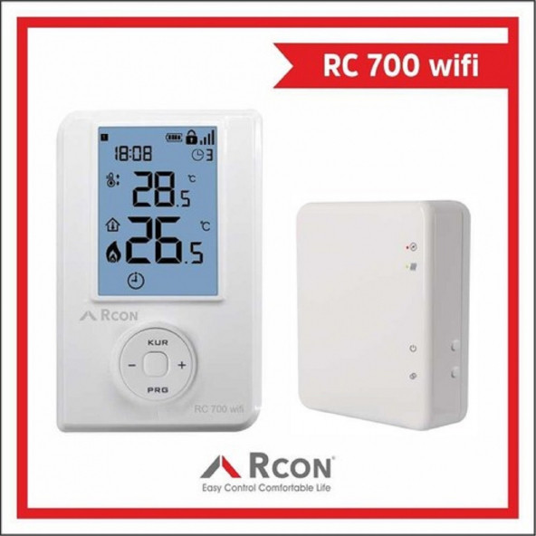 Rcon RC 700 Wifi Kablosuz Oda Termostatı - 5