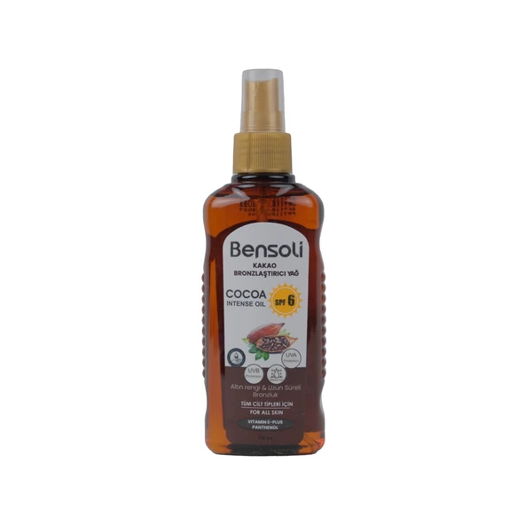 Bensolı Kakao Bronzlaştırıcı Yağ 6 Spf 175 Ml