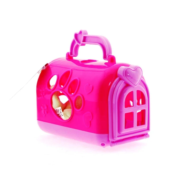 Taşıma Çantalı Peluş Sarı Yavru Kedi - 4