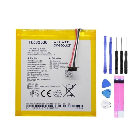 ALCATEL ONE TOUCH PİXİ 4.7 PİL BATARYA TLP025GC VE TAMİR SETİ - Resim 2