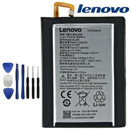 LENOVO VİBE S1 LİTE PİL BATARYA BL260 TAMİR SETİ ürün görseli