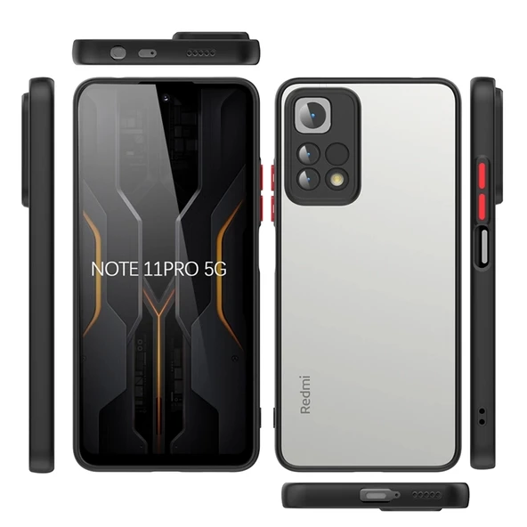 Xiaomi Redmi Note 11 Pro 5G Kılıf Zore Hux Kapak - Resim 5