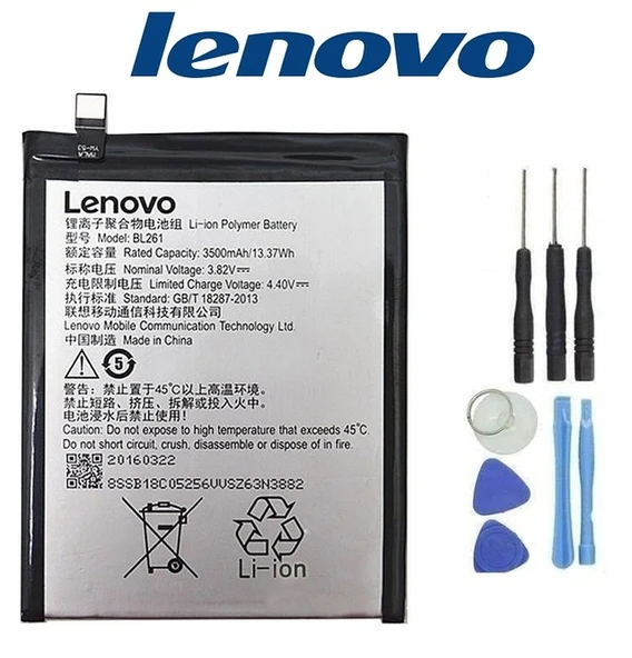 LENOVO VİBE K5 NOTE BL261 BATARYA PİL ve TAMİR SETİ - Resim 2