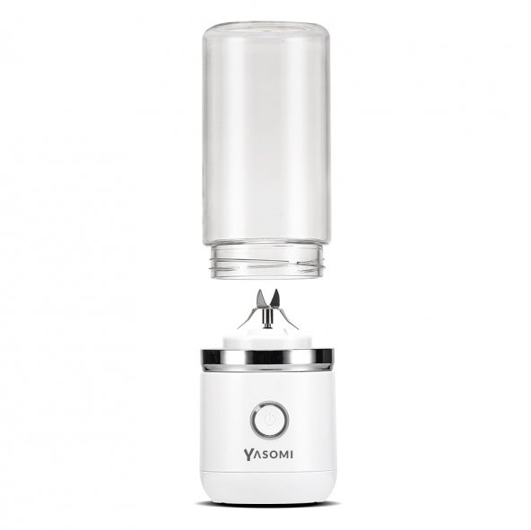 Yasomi Taşınabilir Kablosuz Şarjlı Cam El Blenderi Beyaz (Yasomi Türkiye Garantili) - 3