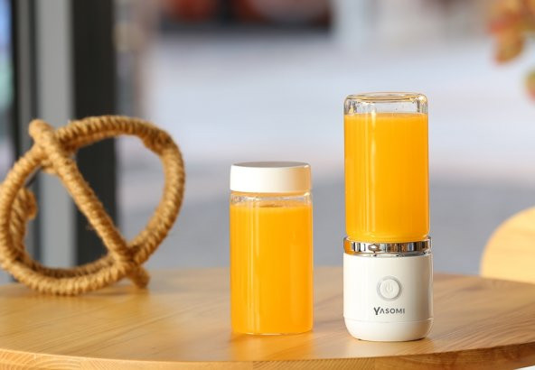 Yasomi Taşınabilir Kablosuz Şarjlı Cam El Blenderi Beyaz (Yasomi Türkiye Garantili) - 6