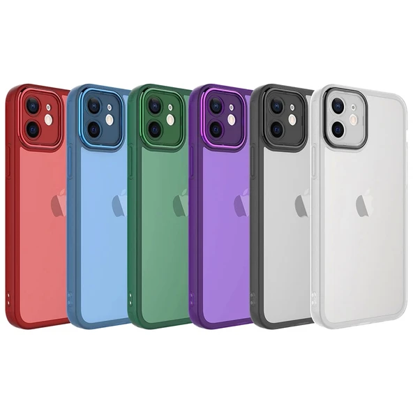 Apple iPhone 11 Kılıf Kamera Korumalı Transparan Zore Post Kapak - 2