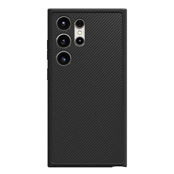 Galaxy S24 Ultra Kılıf M-safe Şarj Özellikli Karbon Fiber Görünümlü Zore T-Karbon Kapak - 2