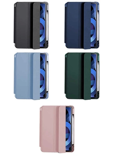 Apple iPad Air 11 2024 Kılıf Zore Nort Arkası Şeffaf Standlı Kılıf - Resim 2