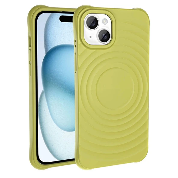 Apple iPhone 13 M-safe Şarj Özellikli Airbagli Mat Görünümlü Zore Hepi Kapak - Resim 5