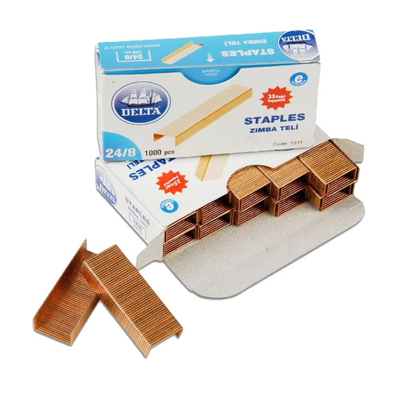 Delta Zımba Teli 1000 Lİ 35 Syf 24/8 Sarı (10 kutu) - 2