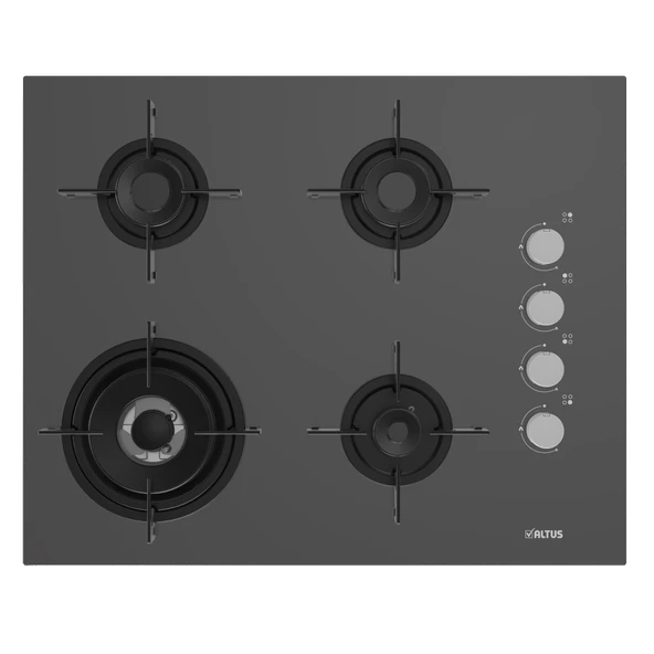 Altus ALA-189 DG Gri Ankastre Cam Ocak Doğalgazlı