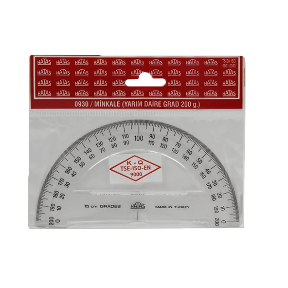 Hatas Minkale Plastik 200 Derece 15 CM 0930-20 Lİ PAKET-20-LI-PKT