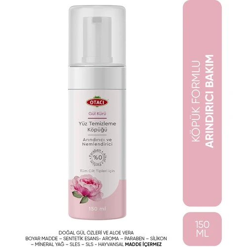 Otacı Gül Kürü Yüz Temizleme Köpüğü 150 Ml