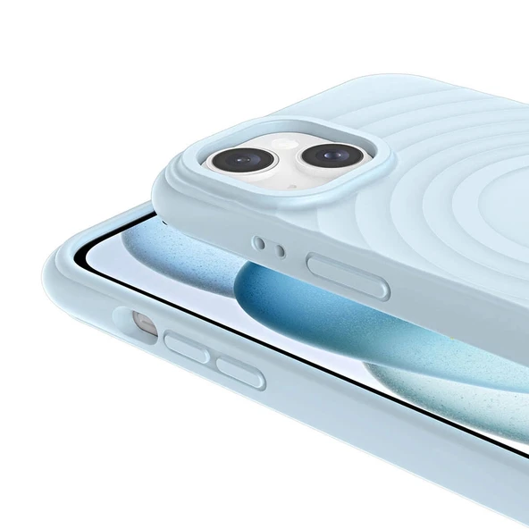 Apple iPhone 15 Plus M-safe Şarj Özellikli Airbagli Mat Görünümlü Zore Hepi Kapak - Resim 11