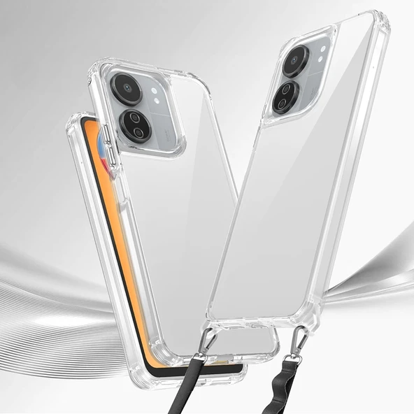 Xiaomi Redmi 13C Kılıf Airbagli Takılabilir Askı Aparatlı Zore Snap Silikon Kapak - 2