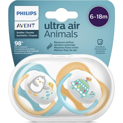 Avent Emzik Scf080/07 Ultra Air Erkek 6-18Ay 2 Adet