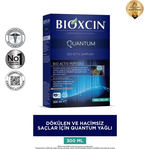Bıoxcın Quantum Bio Activ Şampuan Yağlı Saç Tipleri İçin 300Ml