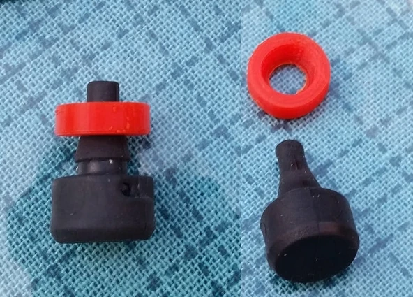 Byr Motosiklet üst kasa raflarında (givi) kullanılan lastik tamponlar için anti-loss yüzük (Plastik Aparattır!!!) 3D - 4