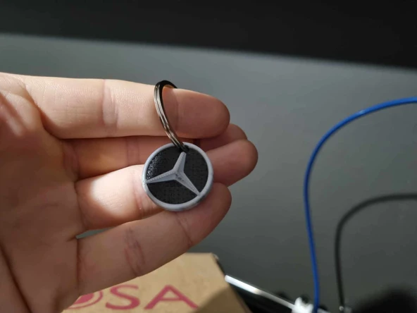 Byr Mercedes Keying Kolye Key Ring Yıldızı (Plastik Aparattır!!!) 3D - 4