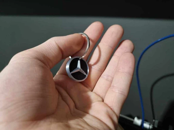 Byr Mercedes Keying Kolye Key Ring Yıldızı (Plastik Aparattır!!!) 3D