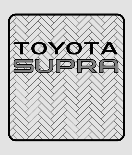 Byr Toyota Supra mkz logosu (Plastik Aparattır!!!) 3D - 5