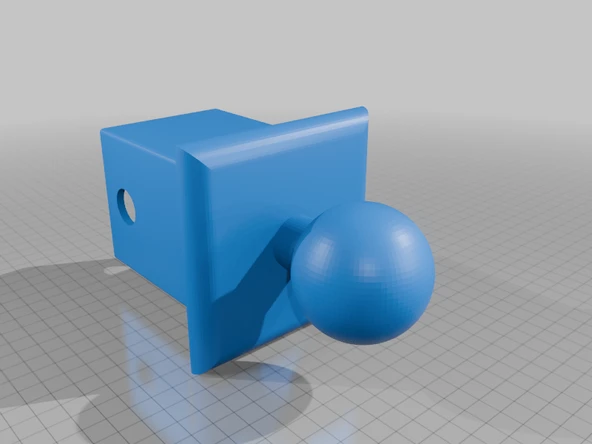 Byr Sahte fragman Hitch Ball Mount (Plastik Aparattır!!!) 3D - 4