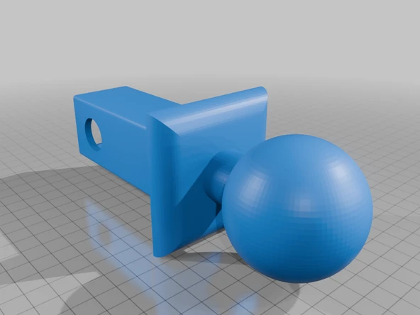 Byr Sahte fragman Hitch Ball Mount (Plastik Aparattır!!!) 3D - 2