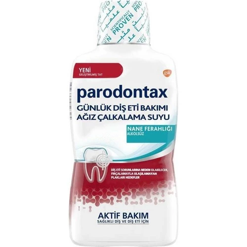 Parodontax Günlük Diş Eti Bakımı Ağız Çalkalama Suyu Nane Ferahlığı 500 Ml