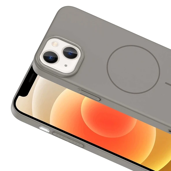 Apple iPhone 13 Kılıf M-safe Şarj Özellikli Zore Ruby Sert Kapak - 5