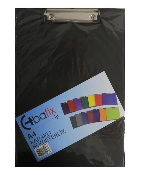 Bafix Kapaklı Sekreterlik Vip A4 Siyah BFX-1801 - 2
