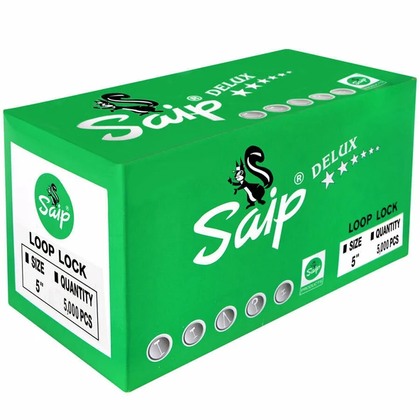 Saip Kılçık Konfeksiyon Geçmeli 5 İnç 5000 Lİ-1-LI-PKT