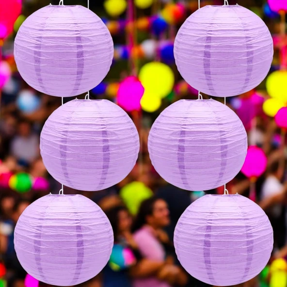 VIP KALİTE 2 ADET MOR ÇİN FENERİ MOR JAPON FENERİ MOR KAĞIT FENER MOR PARTİ FENERİ KIR DÜĞÜNÜ FENERİ ürün görseli
