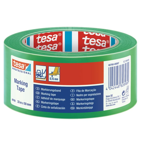 Tesa İkaz Bandı Yer İşaretleme Yeşil 33x50 60760-00097-15 ürün görseli