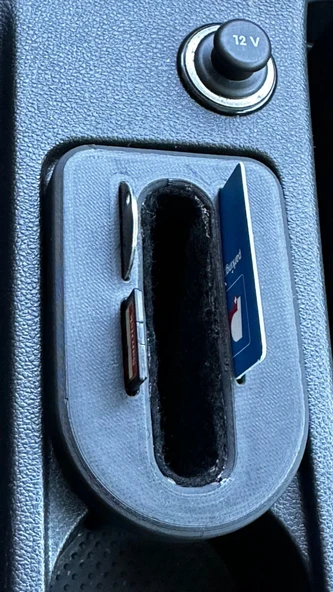 Byr Skoda Octavia 3 Scout 2016 - Kupa Tutucuda Büyük Telefon Tutucu (Sadece Plastik Aparattır!!!) 3D - 4