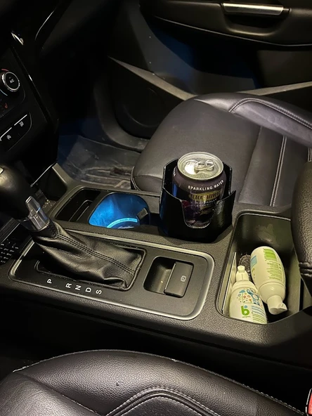 Byr Ford Escape (2017) Kupa Tutucu Uzantısı - Büyük su şişelerine ve standart kutulara uyuyor (Plastik Aparattır!!!) 3D - 5