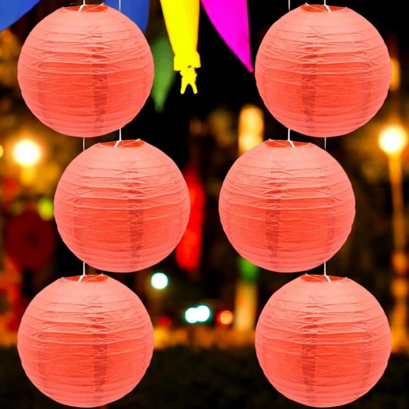 VIP KALİTE 2 ADET KIRMIZI ÇİN FENERİ KIRMIZI JAPON FENERİ KIRMIZI KAĞIT FENER KIR DÜĞÜNÜ FENERİ - Resim 2