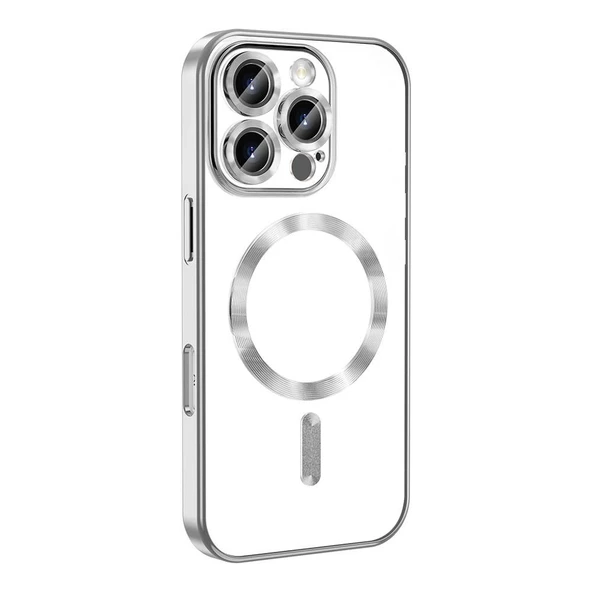 Apple iPhone 16 Pro Max Kılıf Kamera Korumalı M-safe Wireless Şarj Özellikli Zore Demre Kapak - 2