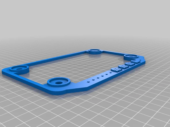 Byr Hayaletlerle motosiklet plaka çerçevesi (Sadece Plastik Aparattır!!!) 3D - Resim 2