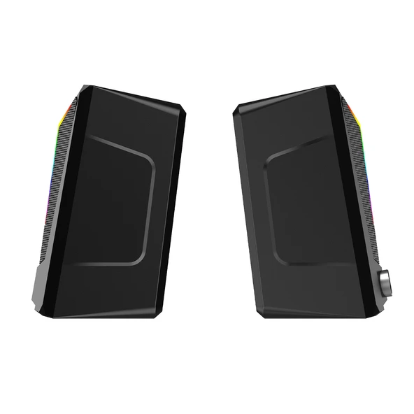 Lenovo Lecoo DS104 Kablolu USB + 3.5mm Jack 6W RGB Aydınlatmalı Masaüstü Hoparlör Siyah - 3