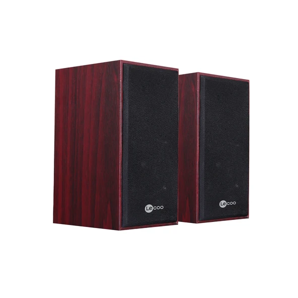Lenovo Lecoo DS105 1+1 Kablolu USB + 3.5mm Jack Girişli 6W Stereo Masaüstü Ahşap Hoparlör