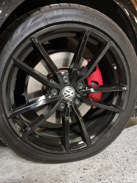 VW tekerlek cıvatası somun kapağı düşük profilli 28mm çapında (Plastik Aparattır!!!)