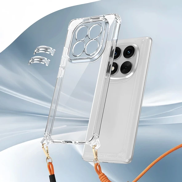 Xiaomi Redmi Note 14 Pro 5G Kılıf Airbagli Takılabilir Askı Aparatlı Zore Snap Silikon Kapak - 8