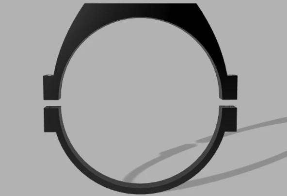 Byr sütun gösterge montajı (Sadece Plastik Aparattır!!!) 3D - 3