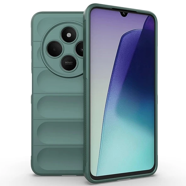 Xiaomi Redmi 14C 4G Kılıf Esnek TPU Oyuklu Arka Yüzey Tasarımlı Zore Etnik Silikon Kapak
