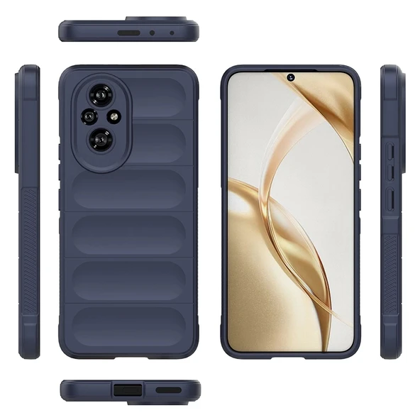 Honor 200 Pro Kılıf Esnek TPU Oyuklu Arka Yüzey Tasarımlı Zore Etnik Silikon Kapak - 8
